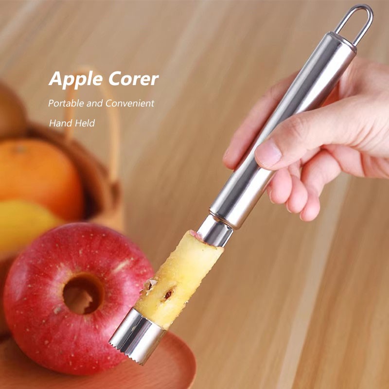 Stainless Steel Apple Corer - Fruit & Vegetable Corer - Seed Remover - Cutter gallery