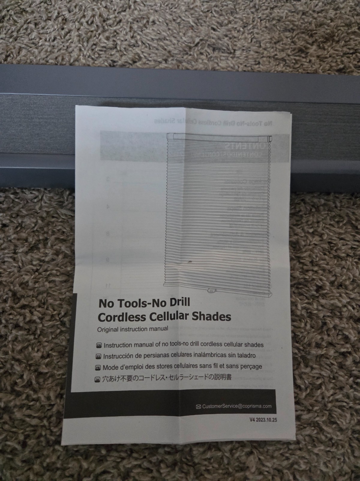 Cordless Cellular Blackout Honeycomb Shades (35'' W x 72'' H) gallery