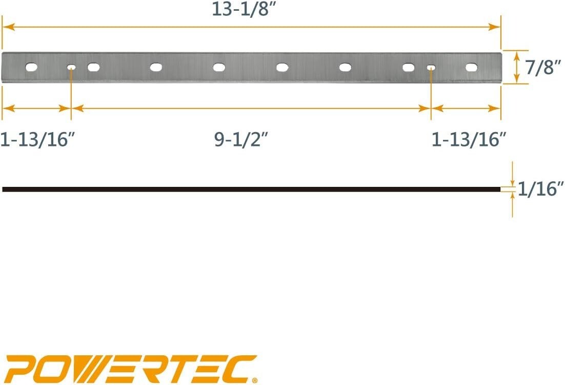 POWERTEC 13 Inch Planer Blades for DeWalt DW735, DW735X Planer, DW7352, 9PK gallery