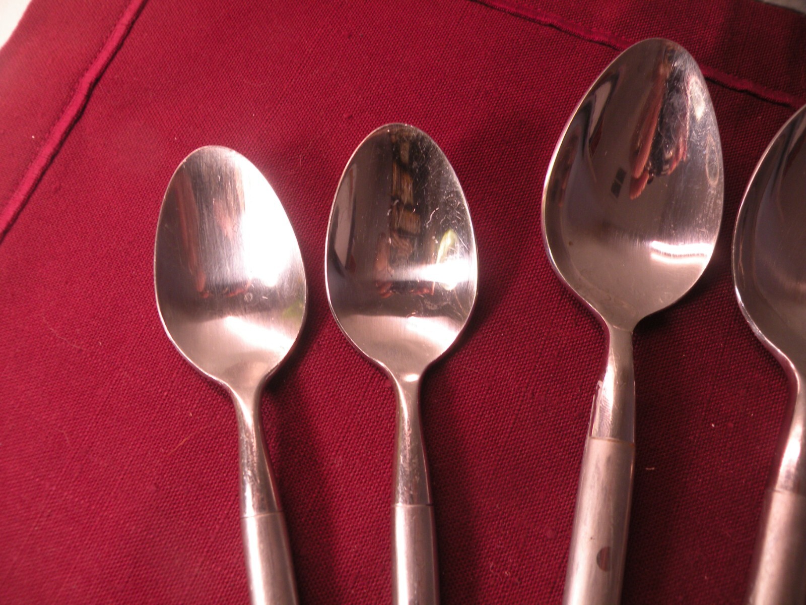 Hampton Silversmiths SHANGRILA Stainless 2 Teaspoons 6 1/2" 6 Soup Spoons 7 7/8" gallery