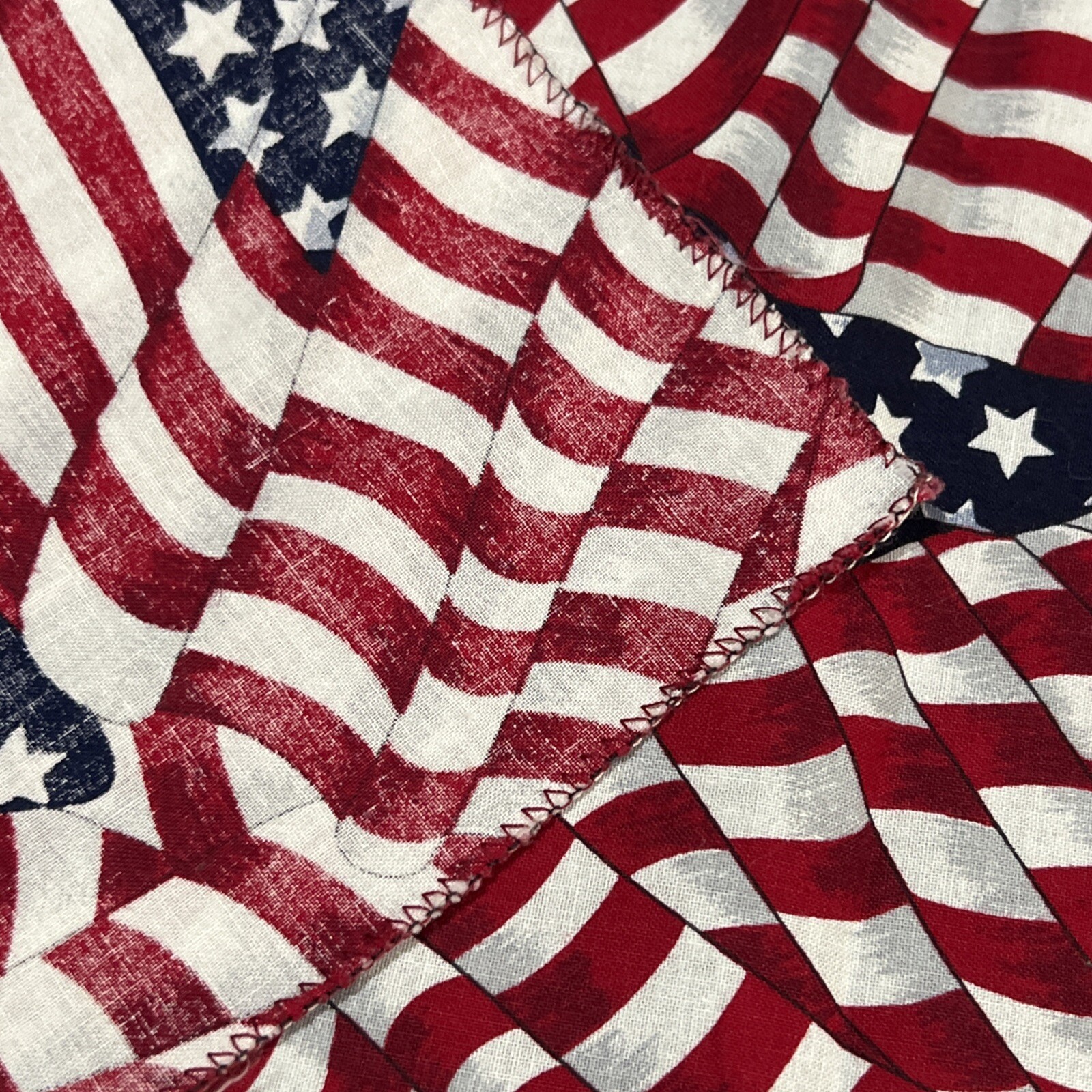59”x 81” patriotic table cloth, stars and stripes, America Homemade gallery