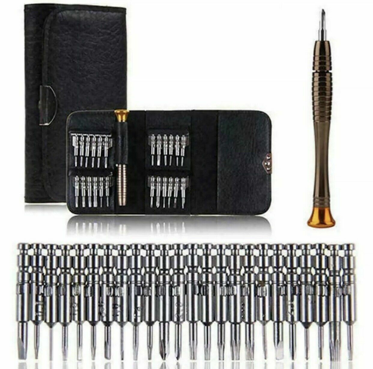 25in1 Precision Torx Star Screwdriver Bit Set T2 T3 T4 T5 T6 T7 T8 T9 T10 T15 P2 gallery