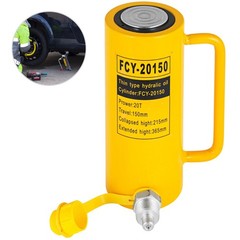 Hydraulic Cylinder Jack, 20 Ton Solid Ram Hydraulic Cylinder, 6 Inch Stroke Sing