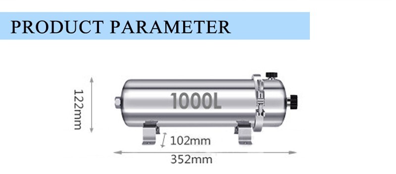 TECHTONGDA PVDF Ultrafiltration Membrane Filter 1000L/h 304 Stainless Steel gallery