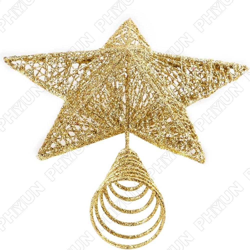 Christmas Tree Topper Star Decorations Topper Ornaments Indoor Decor 15cm*20cm gallery