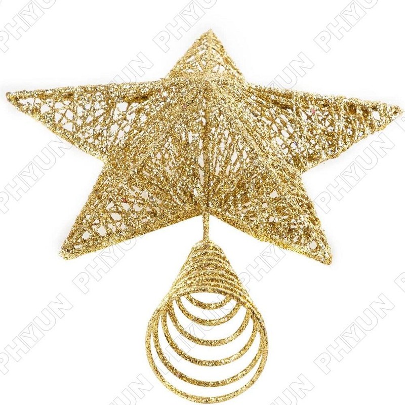Christmas Tree Topper Star Decorations Topper Ornaments Indoor Decor 15cm*20cm gallery