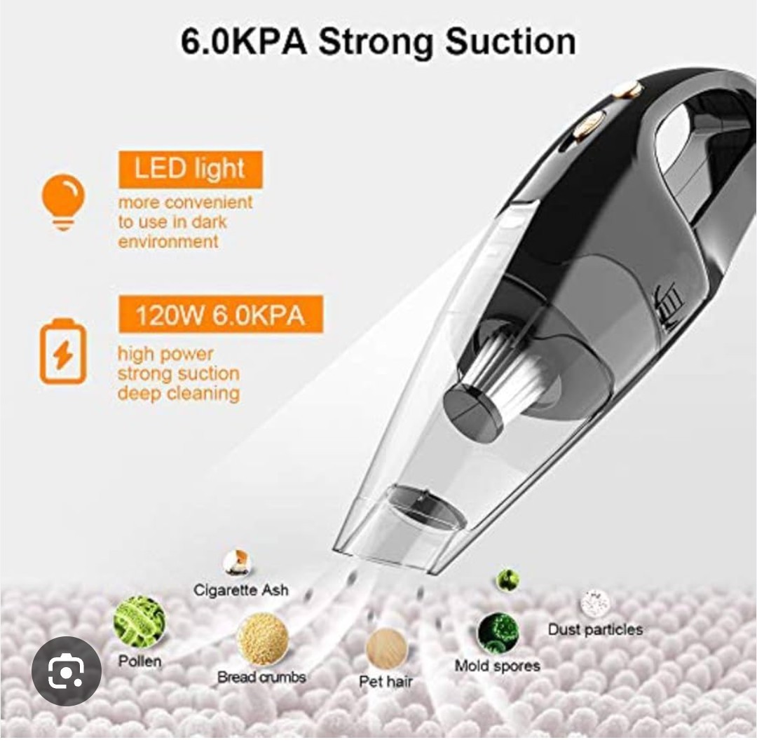 Nexpow Cordless Handheld Bagless Vacuum 120W 50 Min 10000Pa LED +Tools gallery