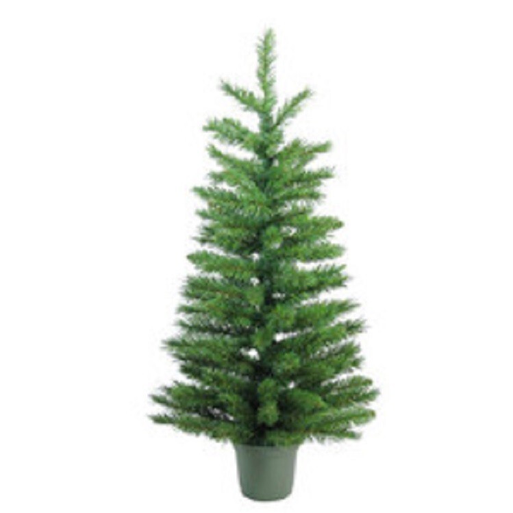 Unlit Artificial Christmas Tree 3 FT. Potted Alberta Spruce 92 Tips Wondershop gallery
