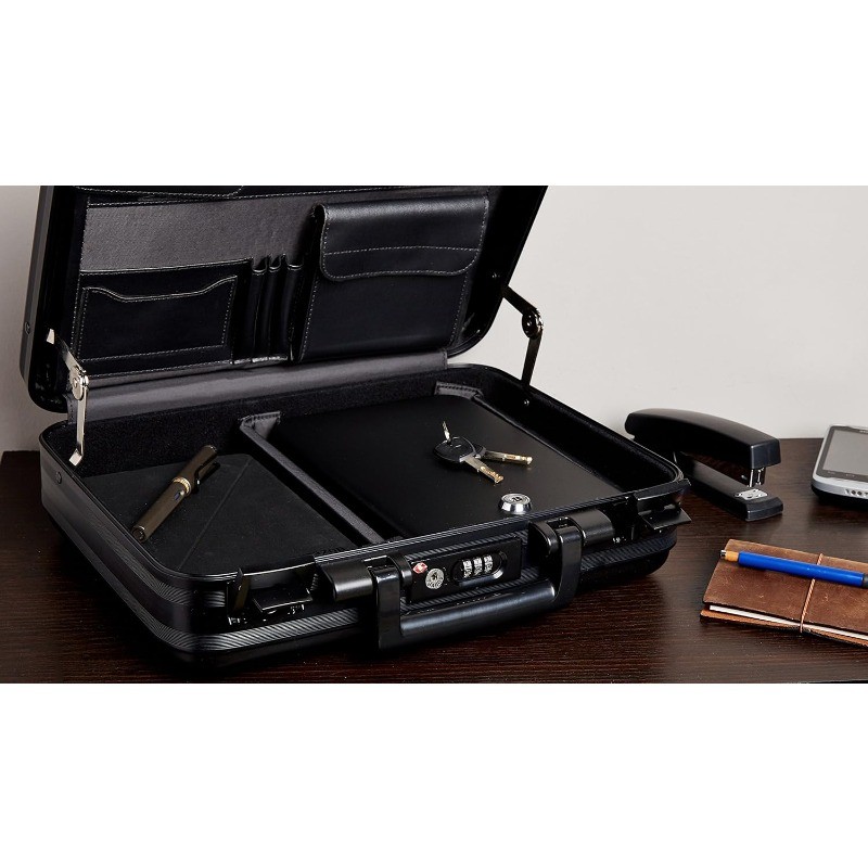Portable Security Case Lock Box Safe Lock Box with Code, for College Dorm XL gallery