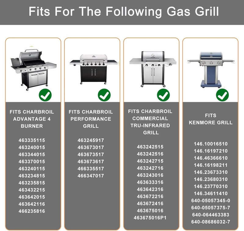 Universal Adjustable Crossover Tubes, Charbroil Carryover Tube for Charbroil 463 gallery