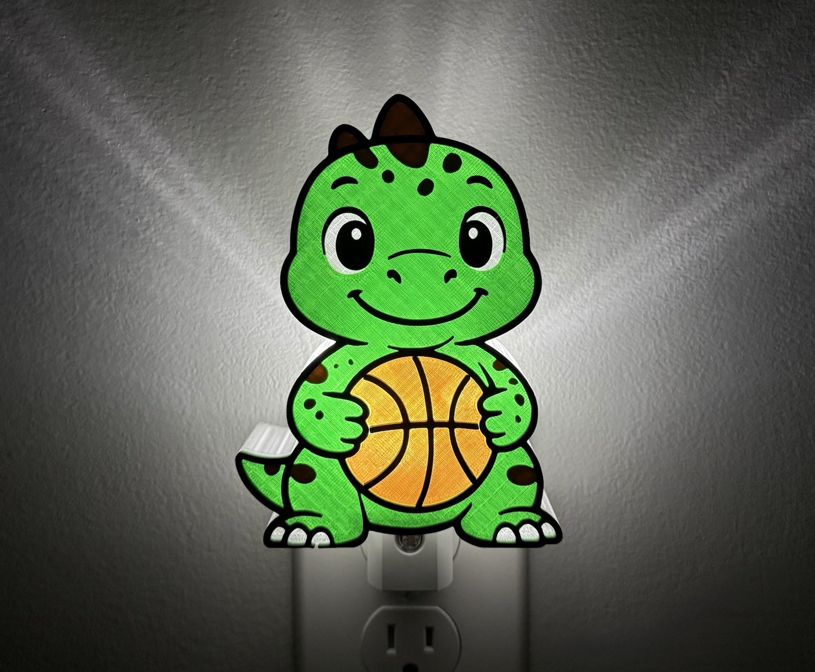 Dinosaur Basketball Night Light T-Rex Kids Room Decor Sports Nightlight Nursery gallery
