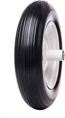 16″ 4.80/4.00-8 Flat Free Solid Polyurethane Tire and Wheel, 1 Pack PU Airless T