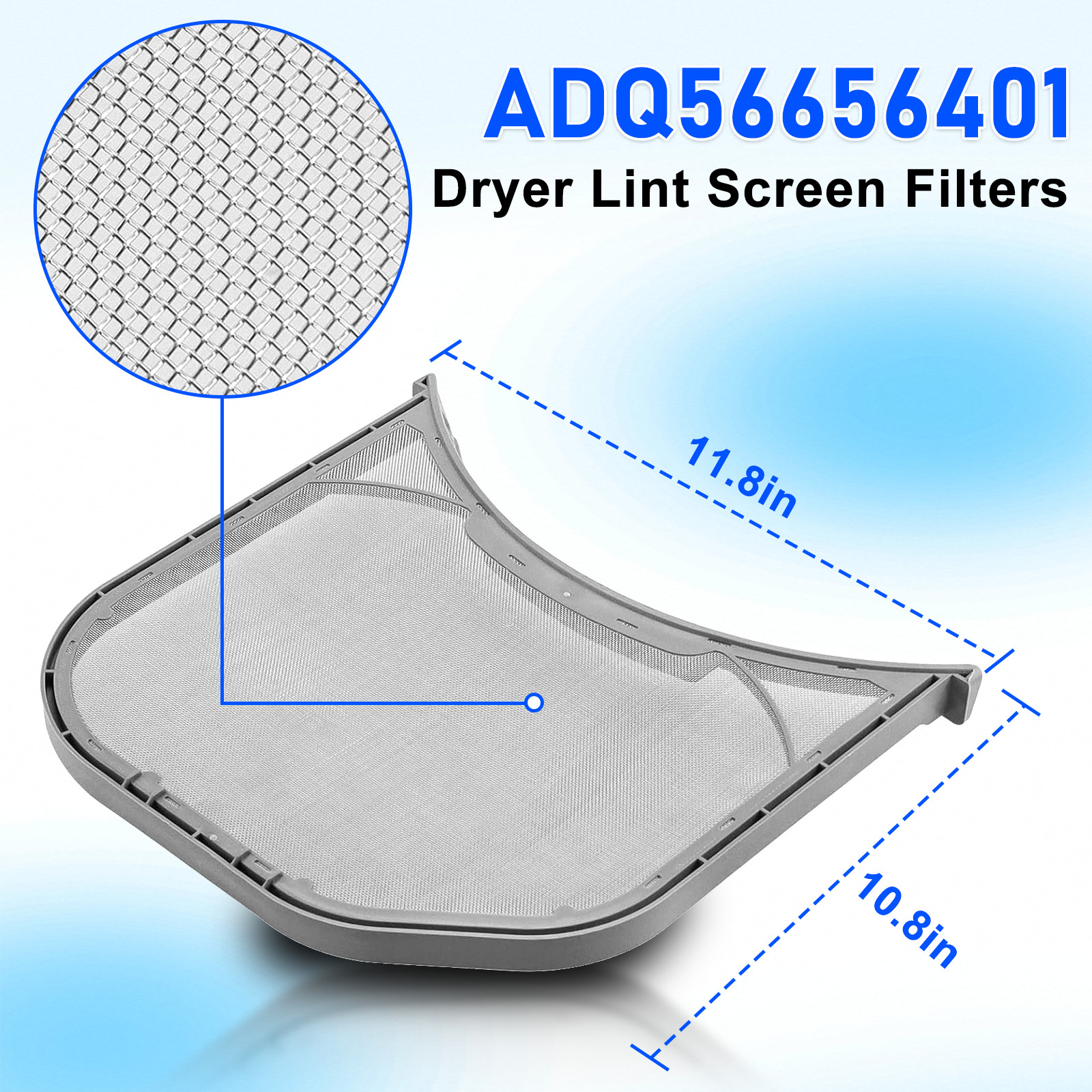 MCK49049101 Dryer Lint Screen Cover & ADQ56656401 Lint Filter Screen For LG gallery