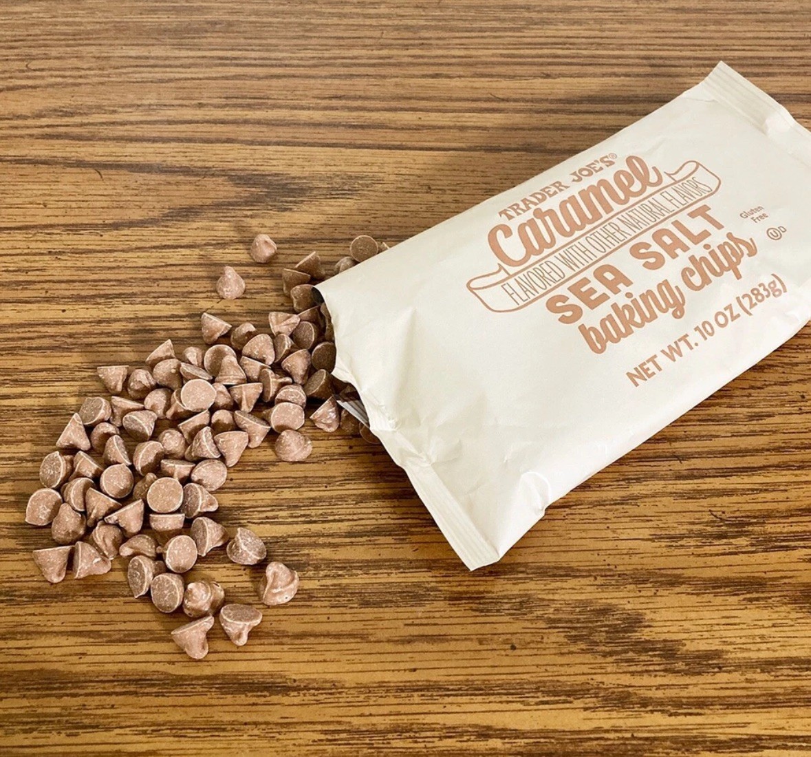 Trader Joes CARAMEL SEA SALT Baking Chips GLUTEN FREE 07/2027 SOLD OUT. gallery