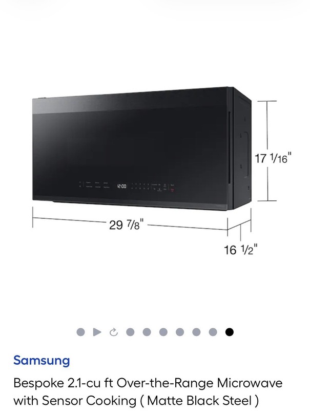 samsung bespoke over the range microwave 2.1 Cu Ft 1000 Watts - STAINLESS STEEL gallery