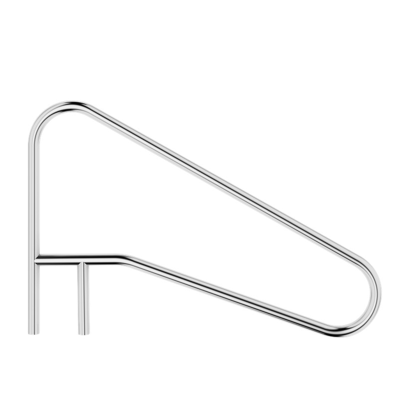 Pool Handrail Cross Braced Deck Mounted Step Stair Rail Stainless steel 50"x 36" gallery