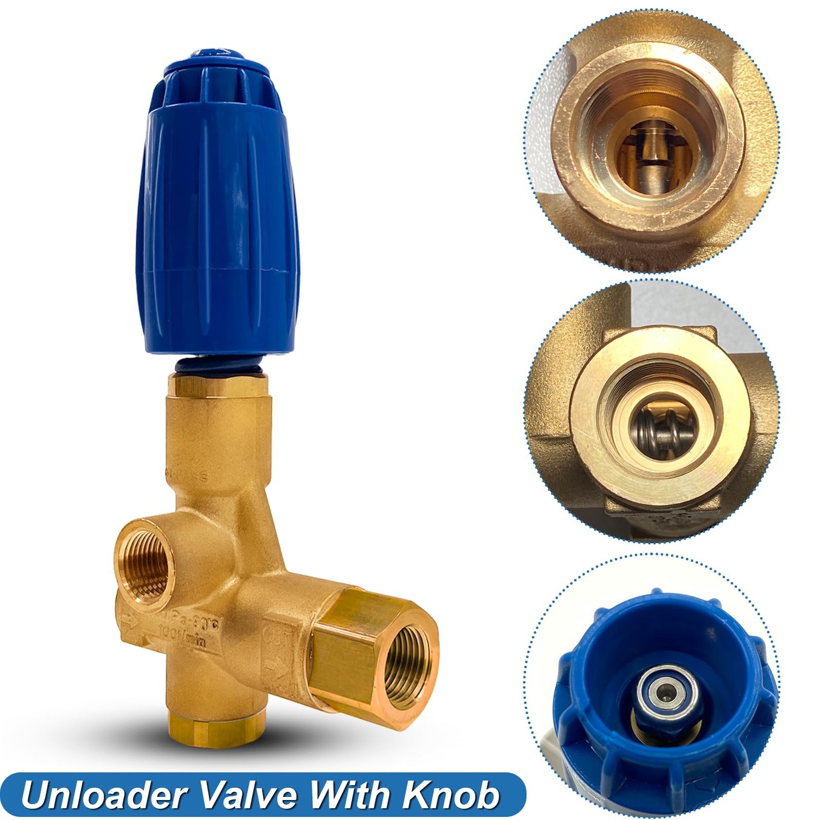 Upgraded V.B 85/310 Unloader Valve Pump Knob 5075 Psi 26.4 Gpm 1/2 NPT gallery