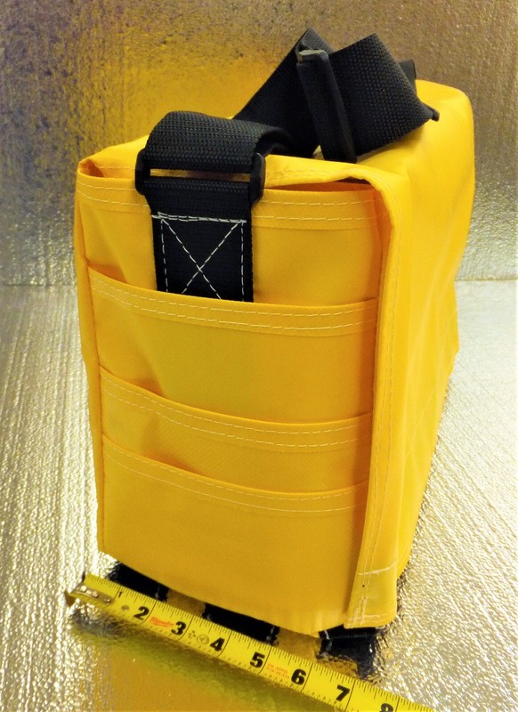 TOOL BAG-HARD WALL, VINYL COATED NYLON, 17"x7"x10" HIGH STORAGE CAPACITY NEW gallery
