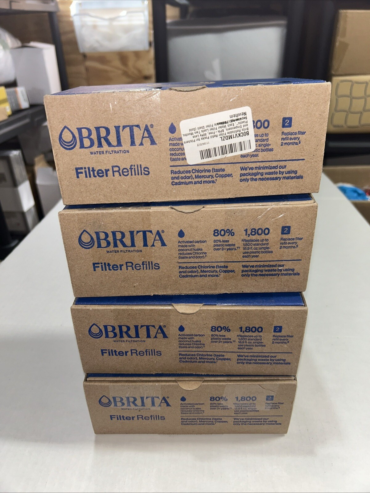 4 (3 Each)box Brita Refillable Filter Refill Packs / Pitchers & Dispensers =12 gallery