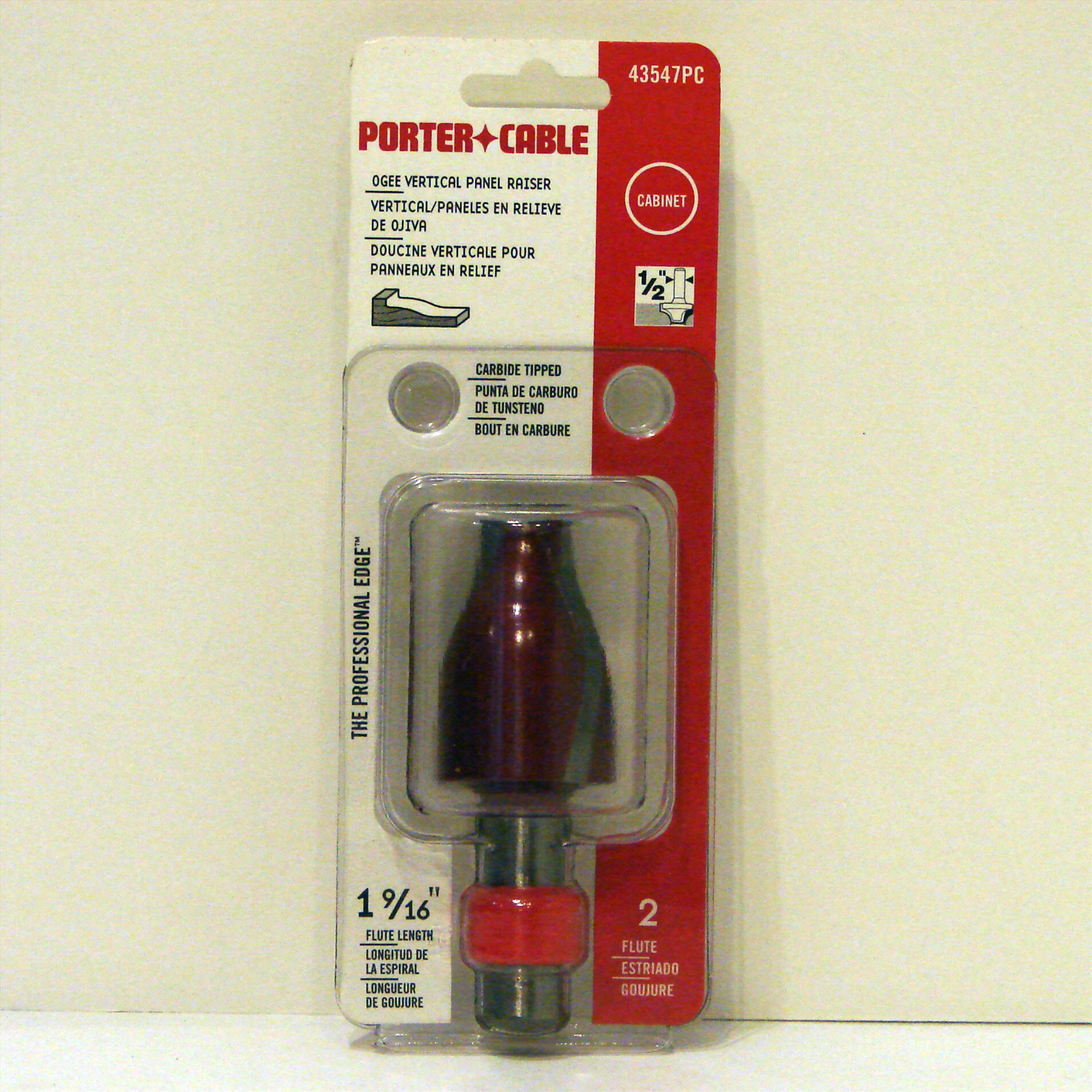 Porter Cable 43547PC Ogee Vertical Raised Panel Carbide Router Bit 1/2" Freud gallery