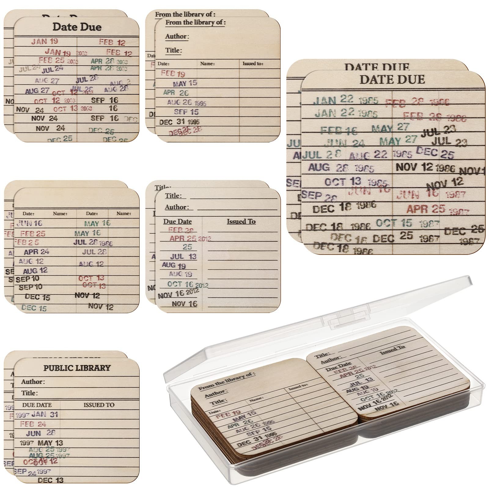 12 Pcs Library approx. 8.8 x cm/ 3.46 x inches, As Pictures Shown gallery