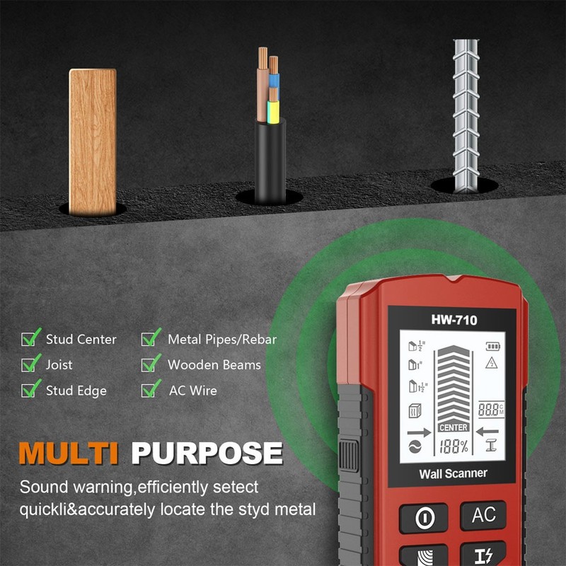 Multifunctional Handheld Metal & Wall Detectors TL gallery