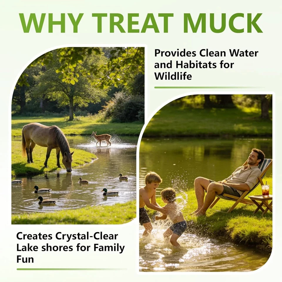 Muck Reducer 5 LB Natural Sludge Solution Pellets Ponds Lakes SCMR02 Powerful gallery