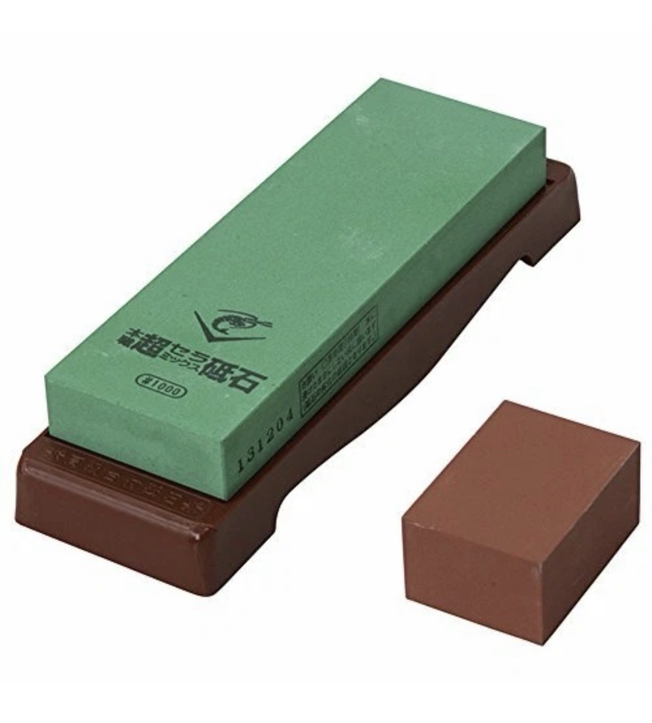 Naniwa 1,000 Grit Super Ceramic Water Stone with a Base SS-1000 Japan Import NEW gallery