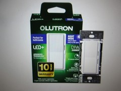 Lutron Diva LED+ Dimmer Switch with Night Mode for Dimmable LED Bulbs White