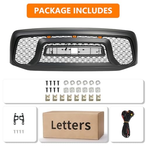 Front Grill Compatible With Dodge Ram 1500 2006-2008 & Dodge Ram 2500 3500 gallery