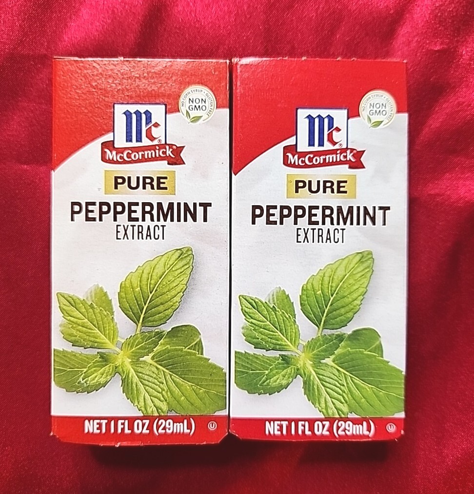 2 Pack- McCormick Pure Peppermint Extract - 1 oz. Expiration 2027. Free Shipping gallery
