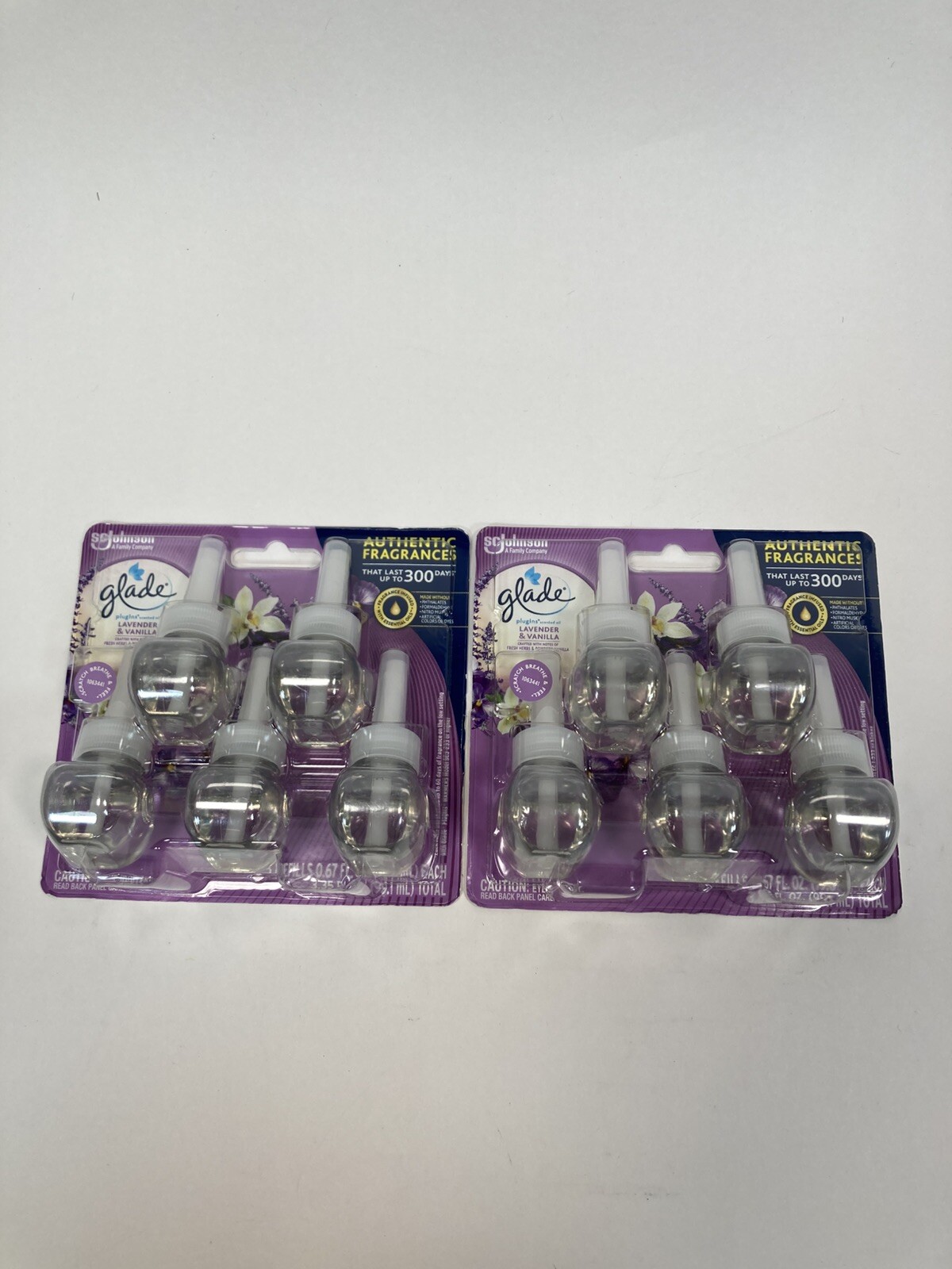 ScJohnson Glade Plugins Scented Oil Refills 5 Pack Lavender & Vanilla=total of 2 gallery