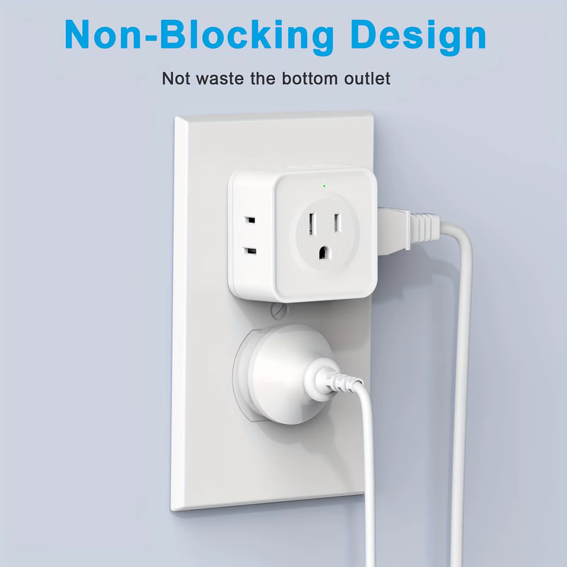 5 Way Multi Plug Outlet Extender, Wall Outlet Expander, Small Electrical Outlet gallery