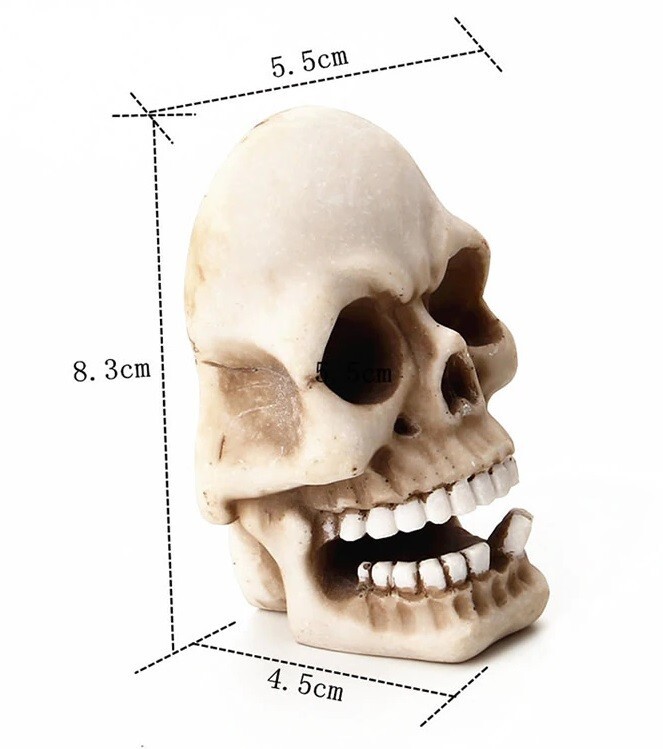 Skull Key Storage Hook Wall Mount Statue Fairy Sculpture Figurine Home Decor gallery
