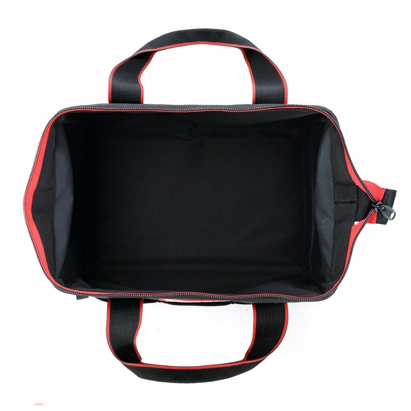Hyper Tough 12-inch Polyester Tool Bag, with Full-Length Zipper and Double Strap gallery