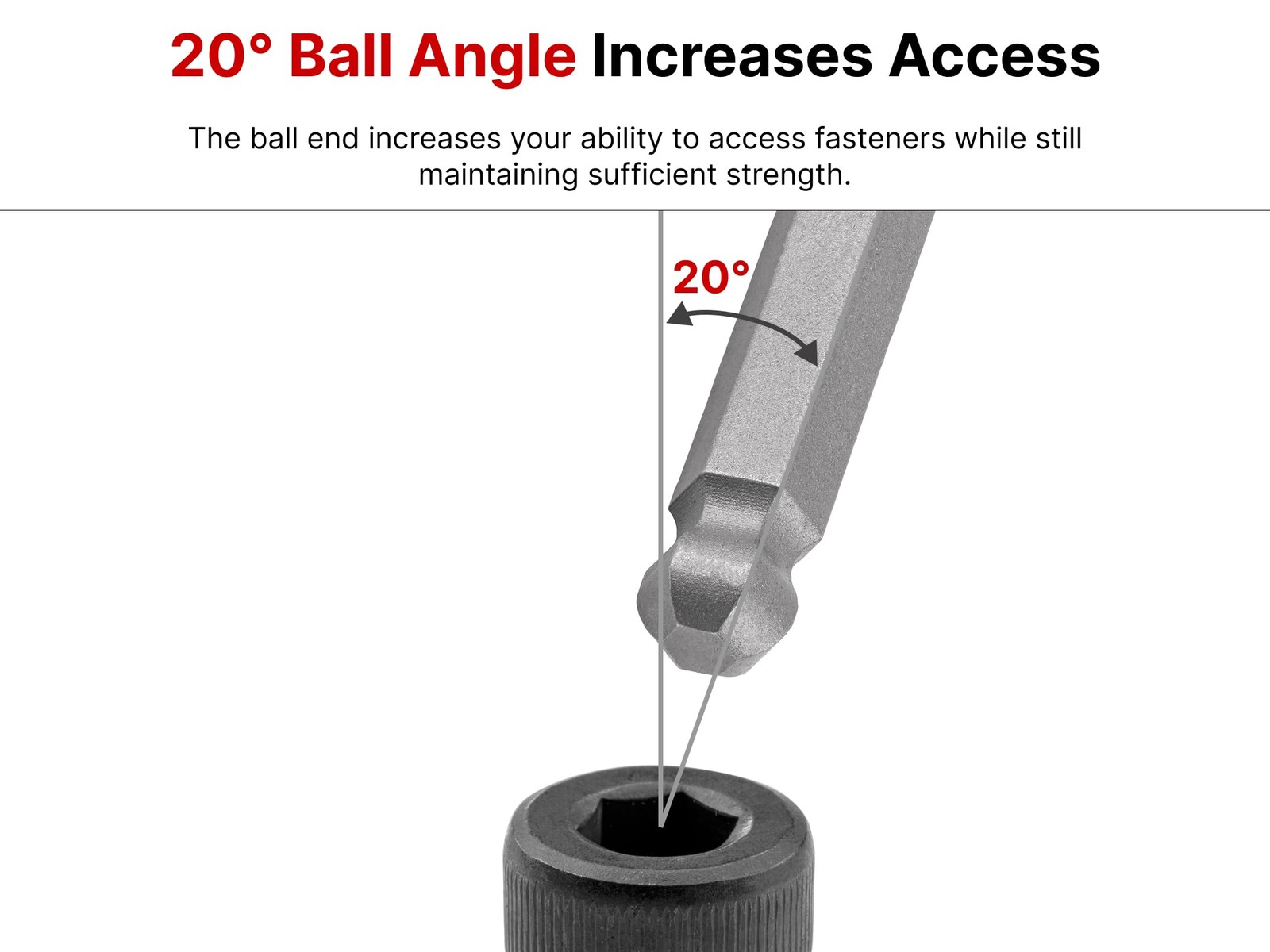 5mm Long Ball End Hex Bit Socket 3/8 Drive Deep Access CrV Steel gallery