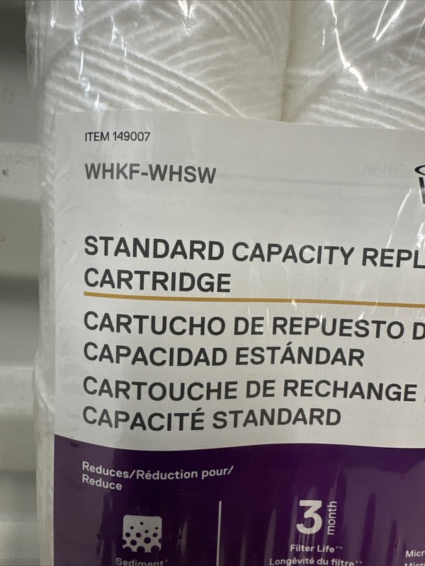 2 Whirlpool Standard Capacity Replacement string Cartridge 149007 WHKF-WHSW gallery