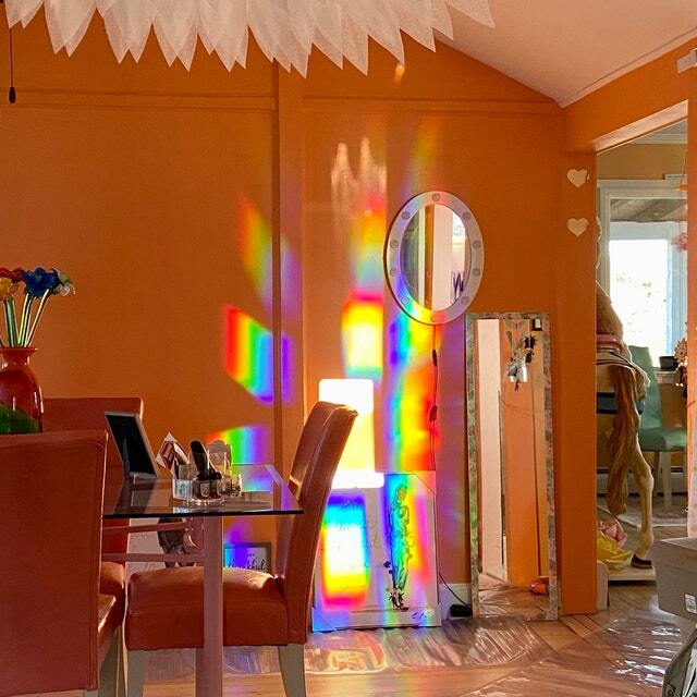 Diffraction Grating Film - Window Suncatcher and Rainbow Maker -18" x 24" gallery