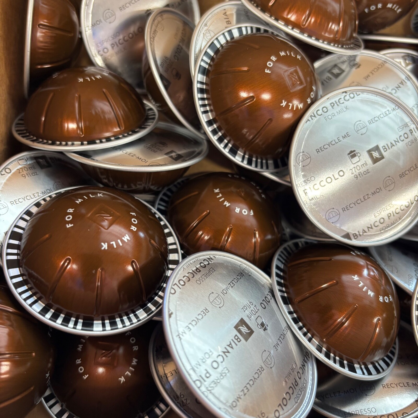 Nespresso Vertuo Bianco Piccolo Dark Roast Espresso Pods 30ct LOOSE/BULK gallery