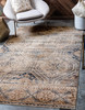 Chateau Collection Jackson Area Rug - 9' x 12' Blue Beige/Brown Rectangle gallery