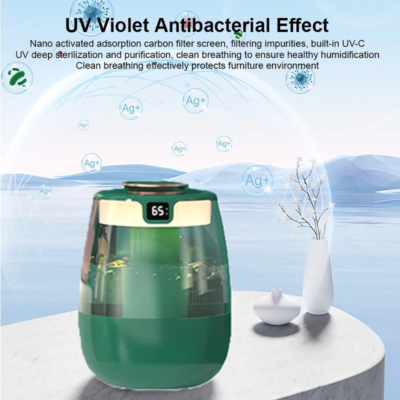 Quiet Night 1500ML Humidifier - Soft Light,280ml/h Fog & Blue Sterilization gallery