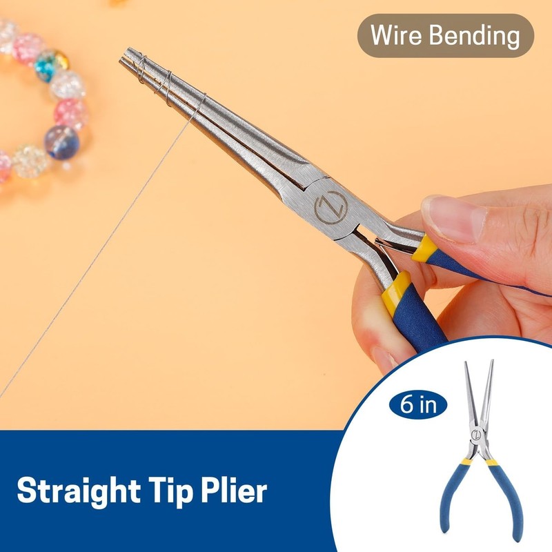 6” Mini Needle Nose Pliers Set - 2PCS for Precision Crafting & Maintenance gallery