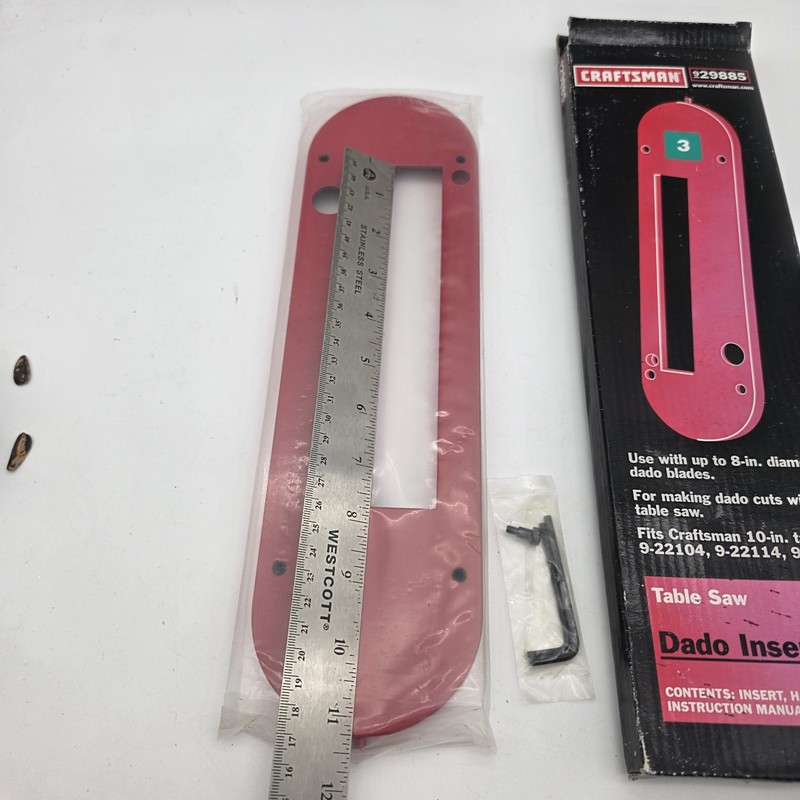Craftsman Dado/Molding Head Insert 9- 29885 Fits 10in Table Saws gallery