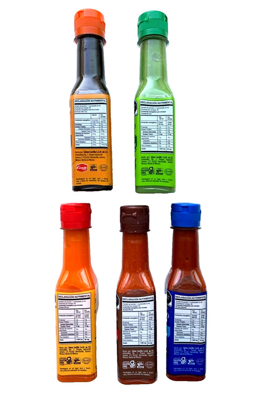 5-Pack Mexico Lindo Salsa Varias 150ml/5oz Assorted Hot Sauces gallery