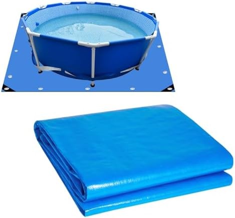 12Ft Square Swimming Pool Ground Cloth, Waterproof Heavy Duty Swimming Pool Line gallery