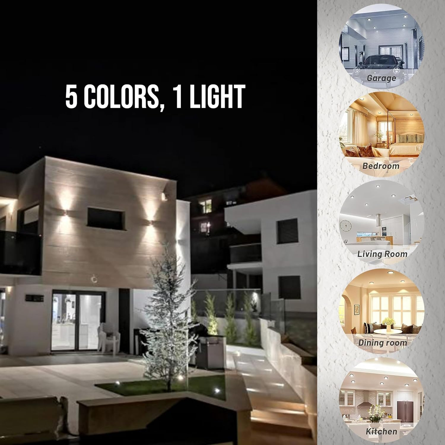 8W 3"" LED Smooth Trim Recessed Downlight, Matte Black Finish, Dimmable, 500 Lum gallery