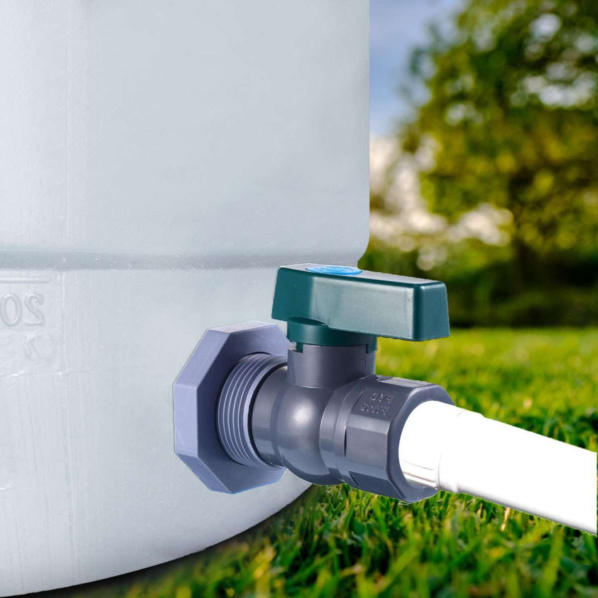 PVC Rain Barrel Diverter Kit, 3/4 Inch Rain Barrel Valve, Rain Barrel Spigot gallery