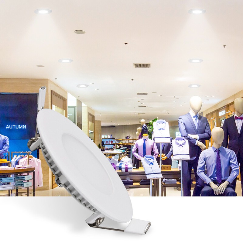 Recessed LED Panel Lights Lighting 6W 9W 12W 15W 18W 24W Ceiling Lamps Fixtures gallery