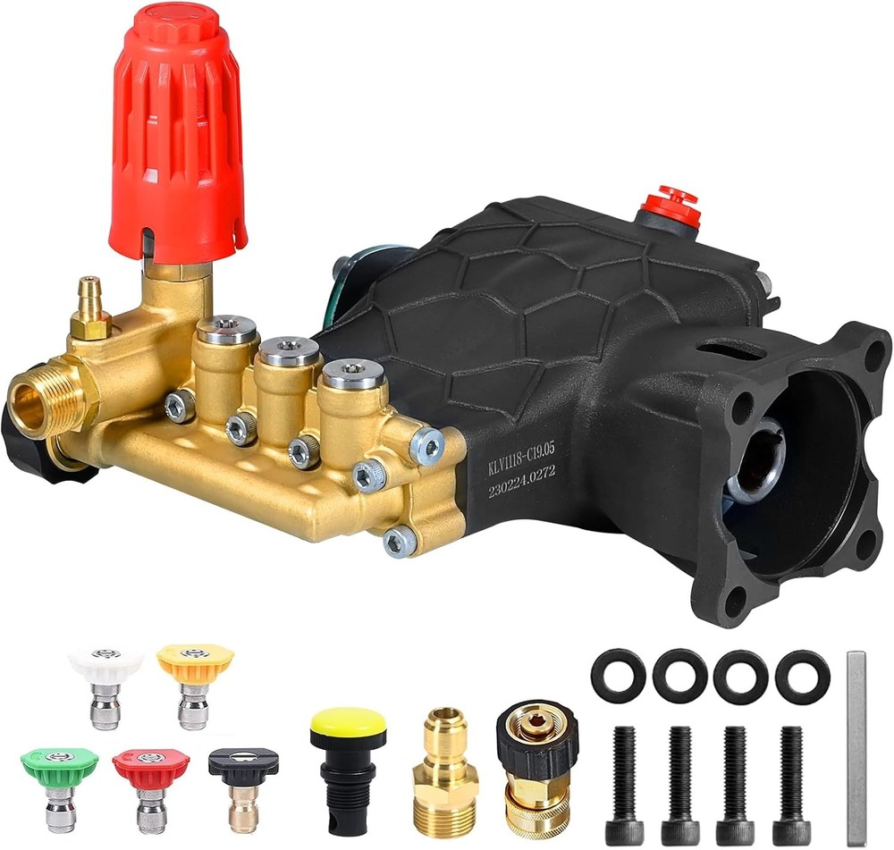 Triplex Pressure Washer Pump Horizontal 3/4" Shaft 3500 PSI 3.0 GPM Power wash p