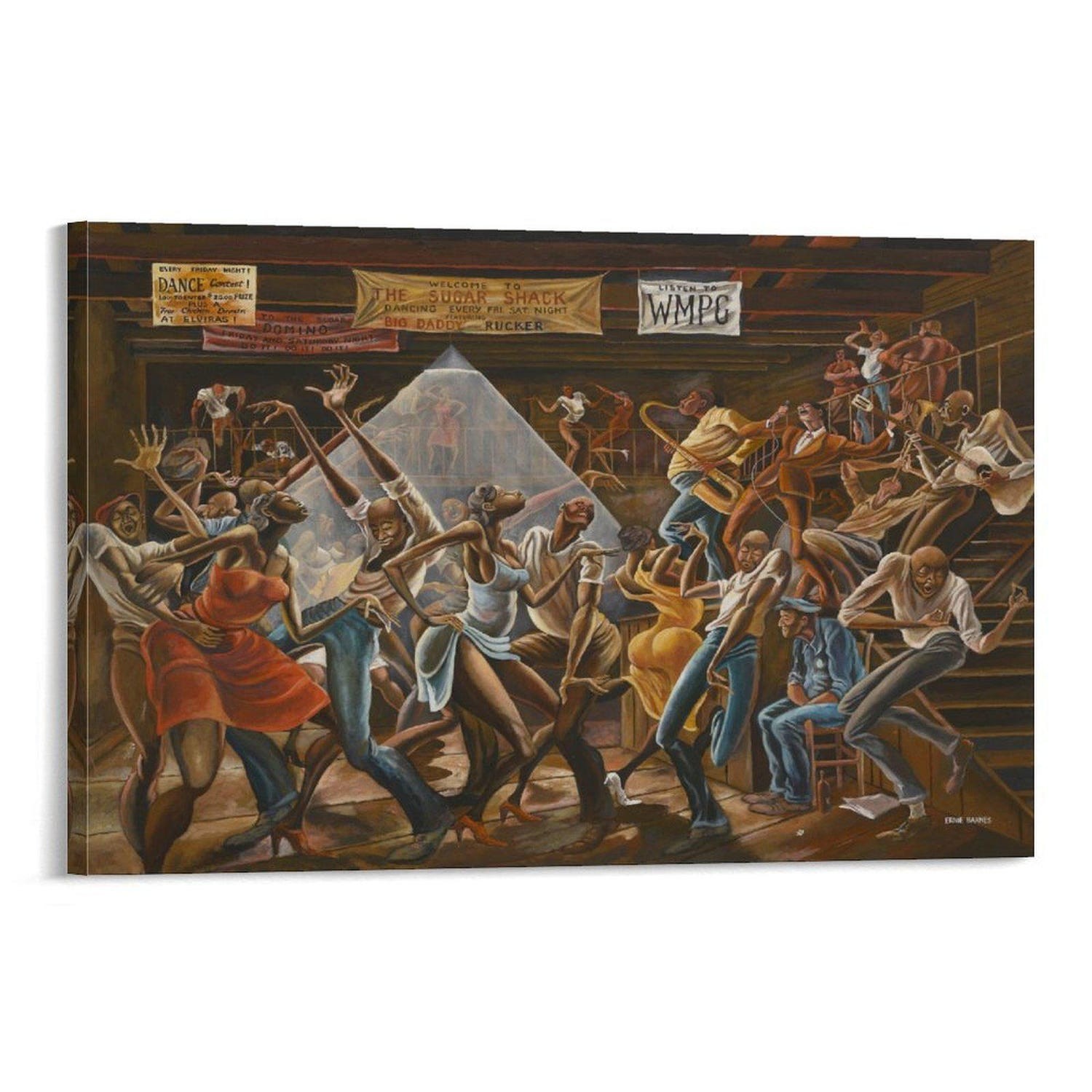 Sugar Shack Canvas Print, African American Vintage Dance Wall Art Decor gallery